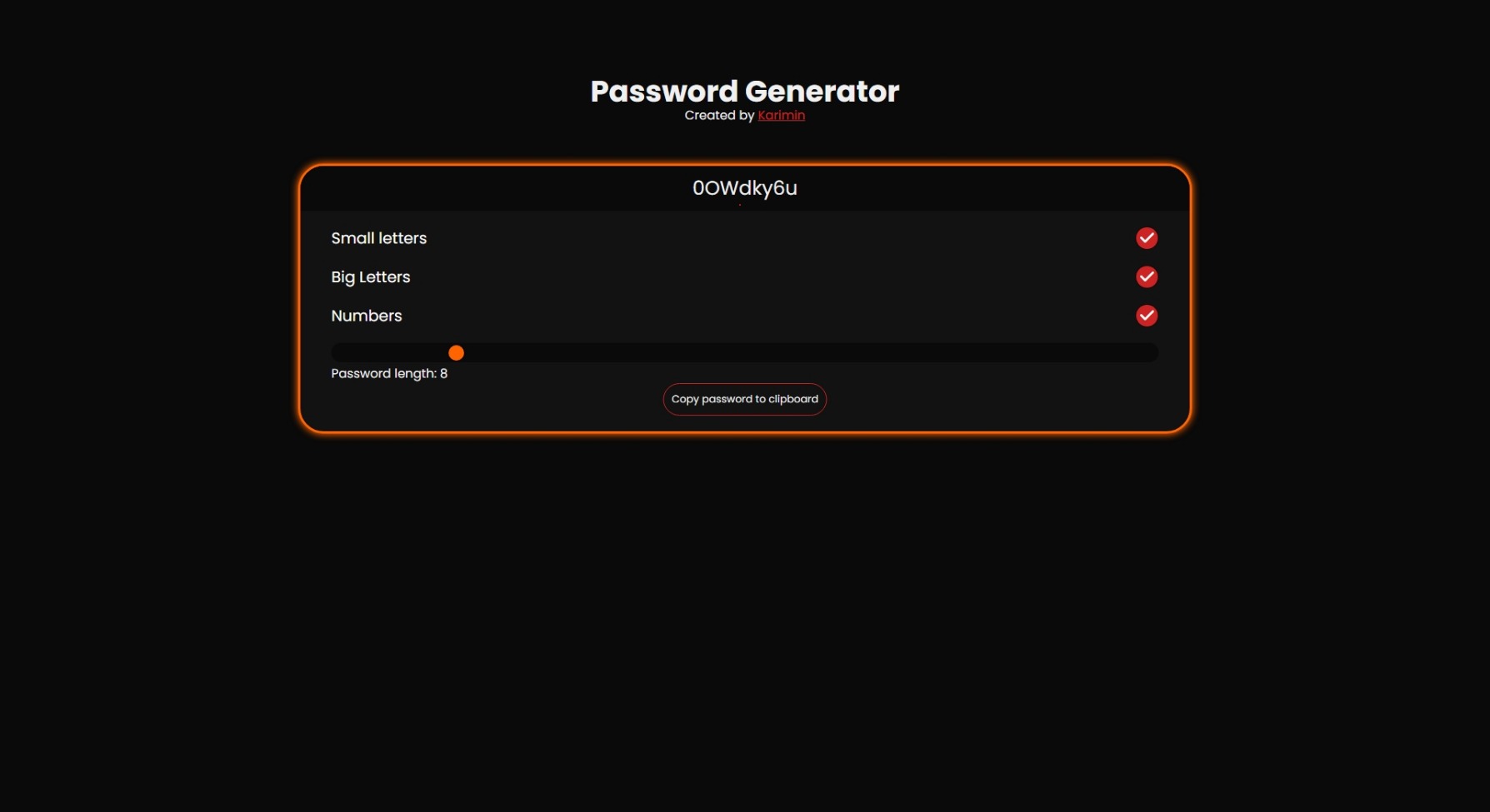 Password Generator